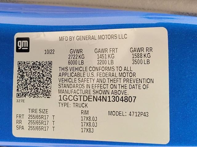 2022 Chevrolet Colorado Z71