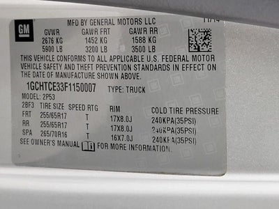 2015 Chevrolet Colorado 4WD Z71