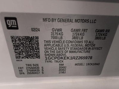 2024 Chevrolet Silverado 1500 LT (2FL)