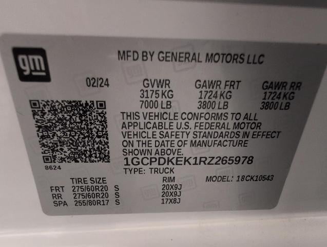 2024 Chevrolet Silverado 1500 LT (2FL)