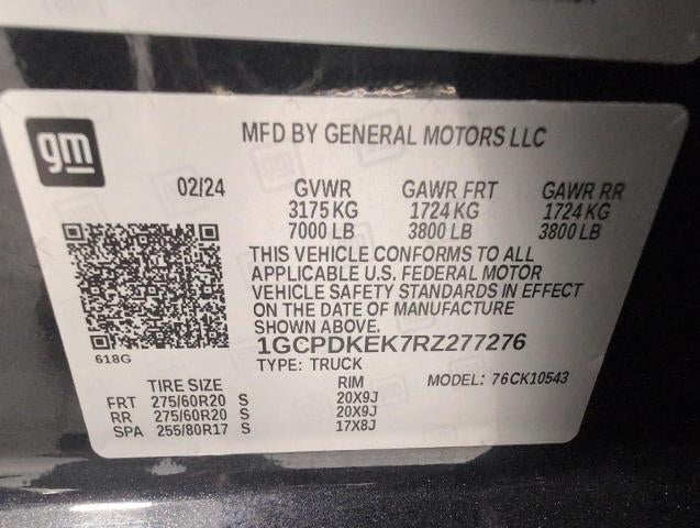 2024 Chevrolet Silverado 1500 LT (2FL)