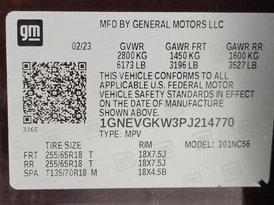 2023 Chevrolet Traverse LT Cloth