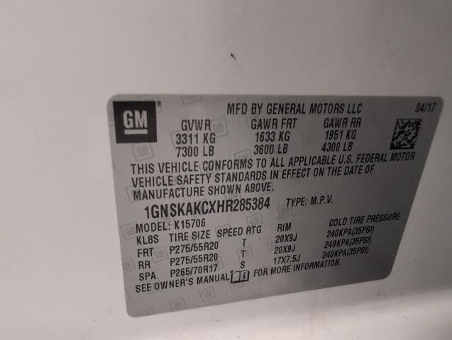 2017 Chevrolet Tahoe LS