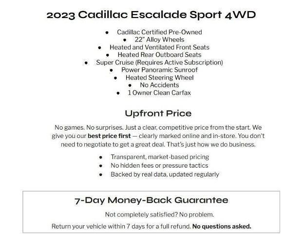 2023 Cadillac Escalade Sport