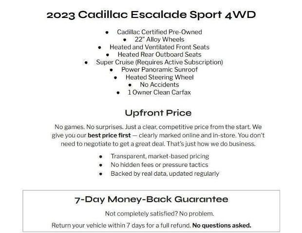 2023 Cadillac Escalade Sport