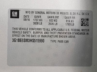 2017 Chevrolet Cruze LT