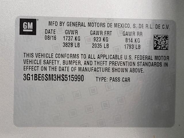 2017 Chevrolet Cruze LT