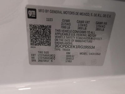 2024 Chevrolet Silverado 1500 Custom Trail Boss