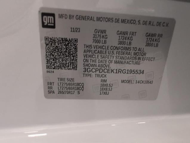 2024 Chevrolet Silverado 1500 Custom Trail Boss