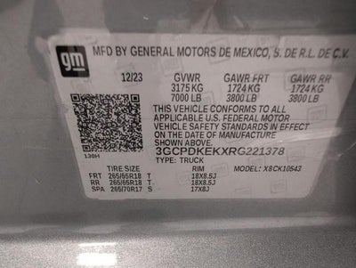 2024 Chevrolet Silverado 1500 LT (2FL)
