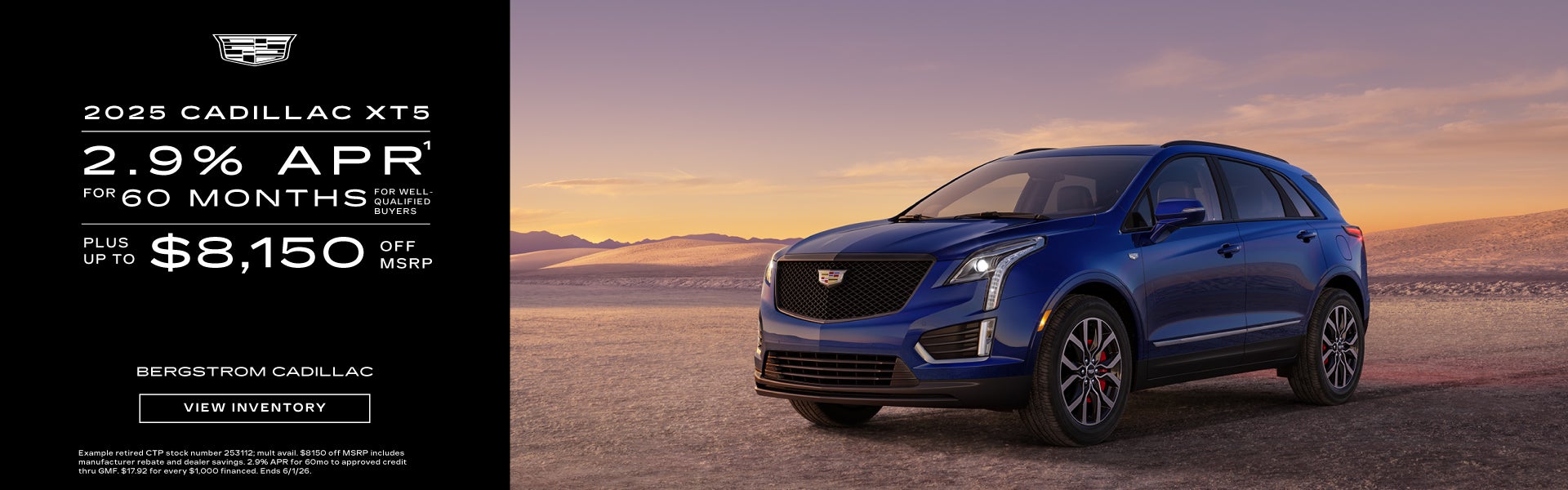 New 2025 Cadillac XT5